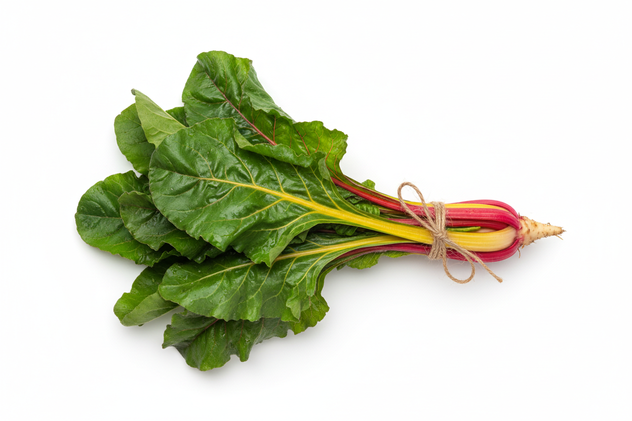 acelga unidad en fondo blanco