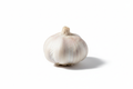 ajo en unidad en fondo blanco