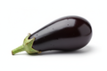 berenjena unidad en fondo blanco