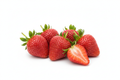 frutillas con fondo blanco
