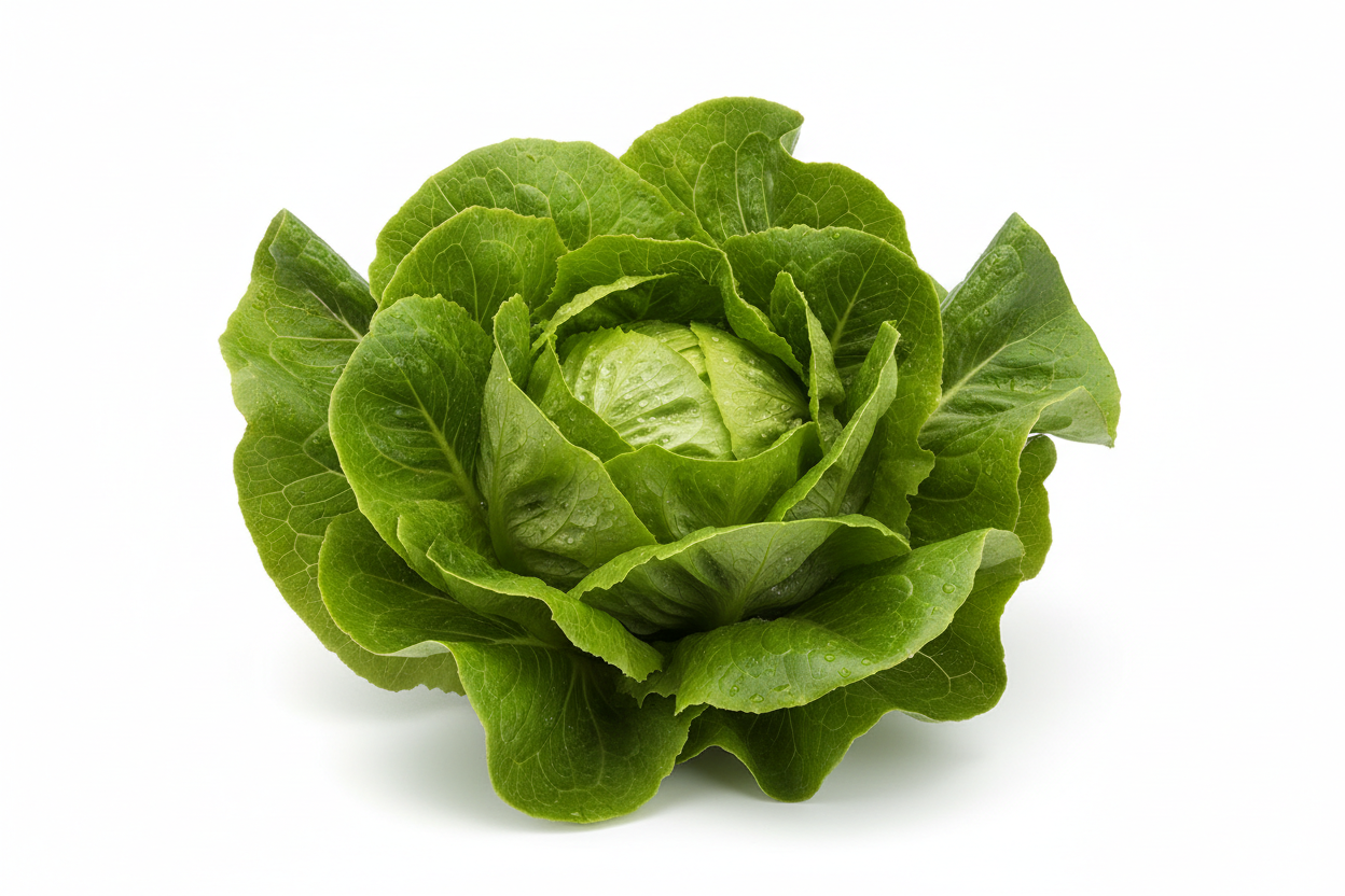 lechuga marina con fondo blanco