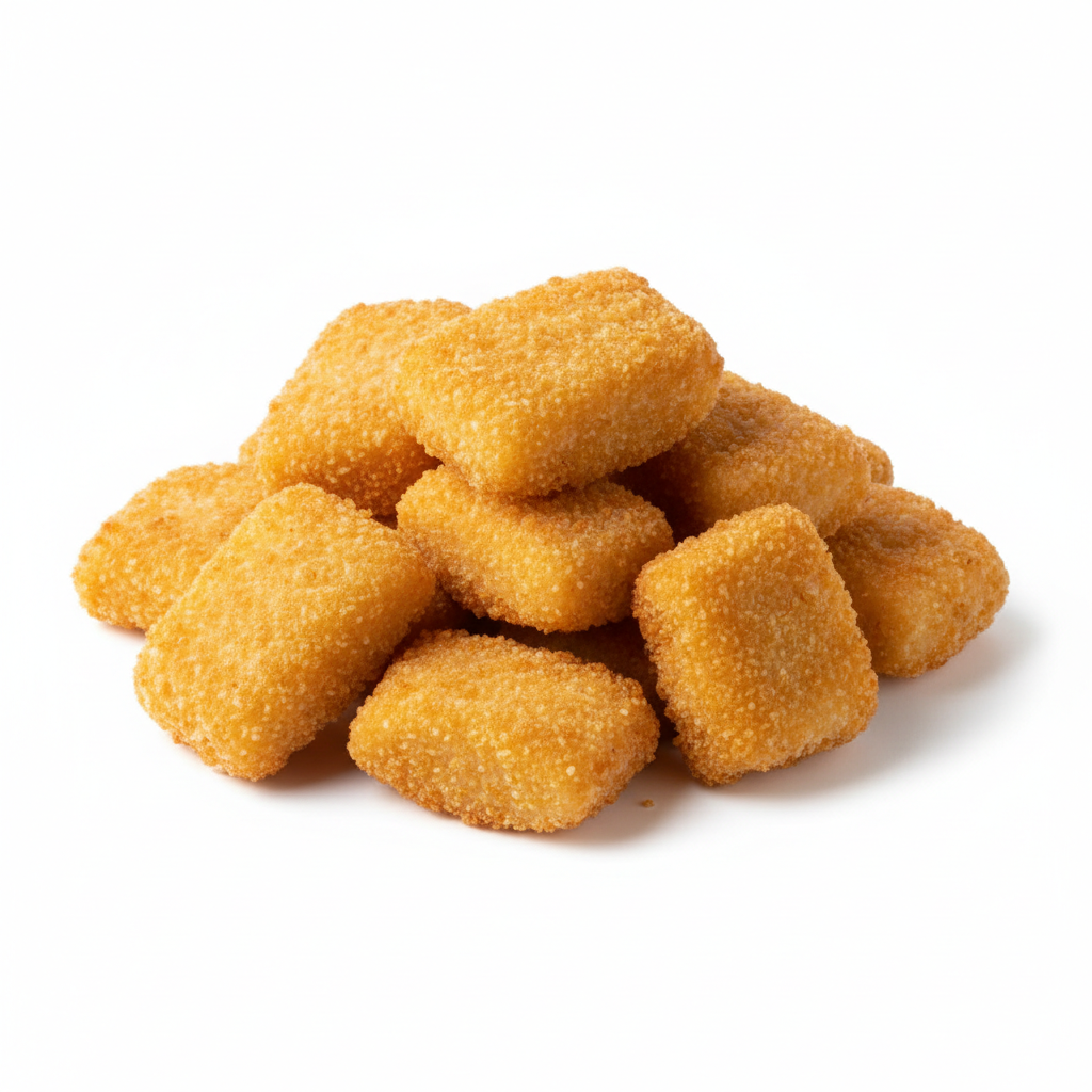 merluza apanada a granel 1 kilo en fondo blanco