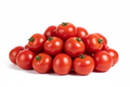 tomate a granel en fondo blanco